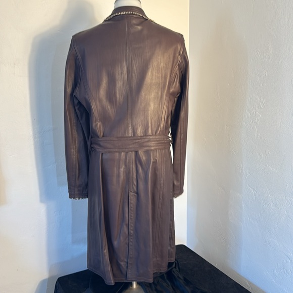 Vera Pelle Italian Leather Coat: Altariva - Picture 9 of 16